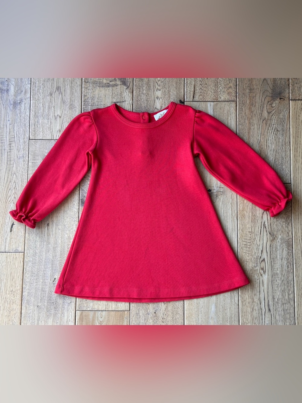 The Beaufort Bonnet Company Sadie Sweatshirt Dress in Richmond Red size 2T